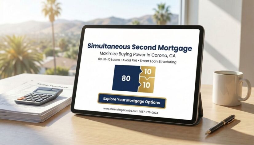 Simultaneous Second Mortgage Corona CA