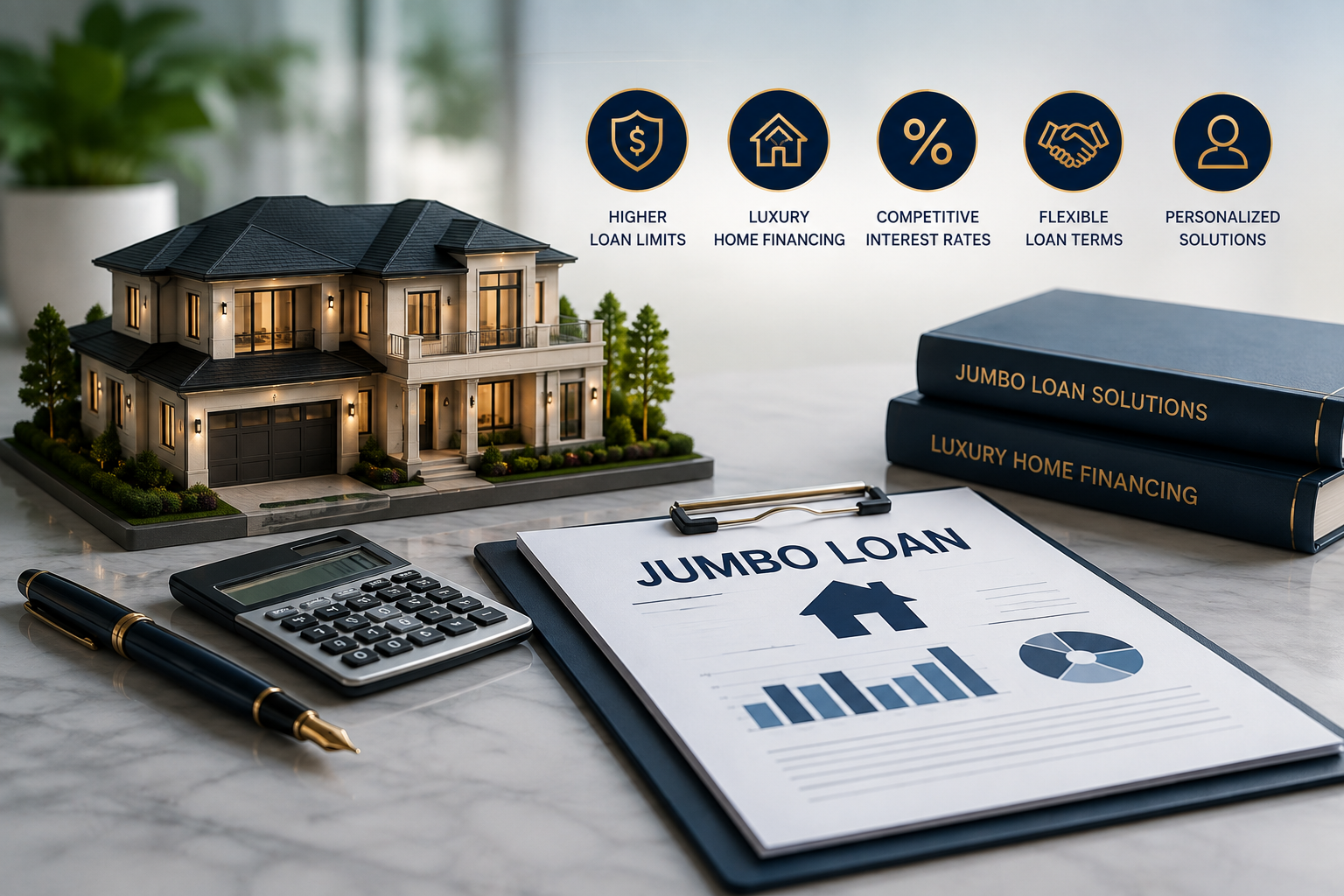 Luxury home exterior representing Jumbo Loan overview